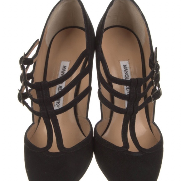 Manolo Blahnik Suede Pumps - Picture 2 of 5